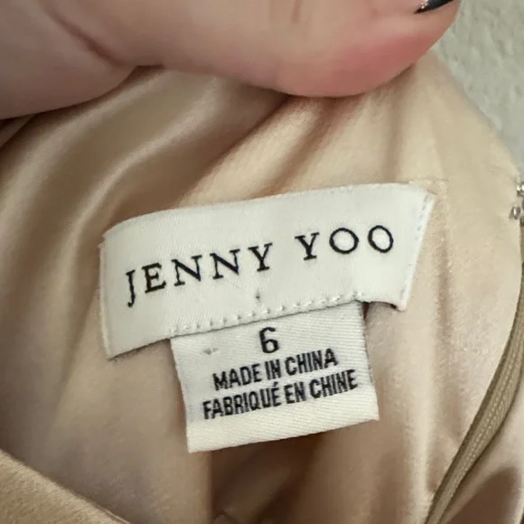 Jenny Yoo Champagne Maxi Dress - Picture 4 of 6